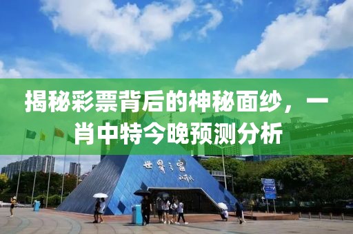 揭秘彩票背后的神秘面纱，一肖中特今晚预测分析