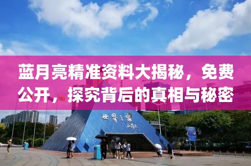 蓝月亮精准资料大揭秘，免费公开，探究背后的真相与秘密
