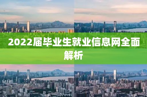 2022届毕业生就业信息网全面解析