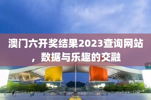 澳门六开奖结果2023查询网站，数据与乐趣的交融