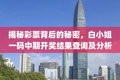 揭秘彩票背后的秘密，白小姐一码中期开奖结果查询及分析