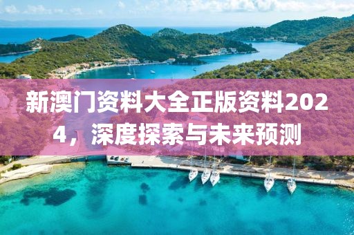 新澳门资料大全正版资料2024，深度探索与未来预测