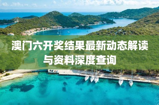 澳门六开奖结果最新动态解读与资料深度查询