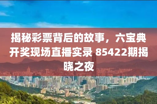 揭秘彩票背后的故事，六宝典开奖现场直播实录 85422期揭晓之夜