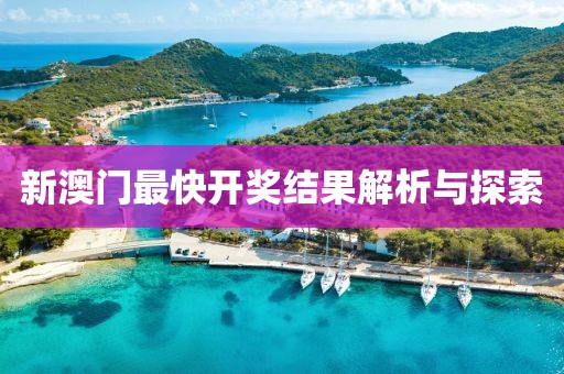 新澳门最快开奖结果解析与探索