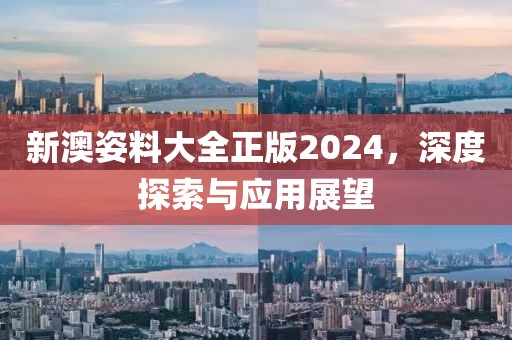 新澳姿料大全正版2024，深度探索与应用展望