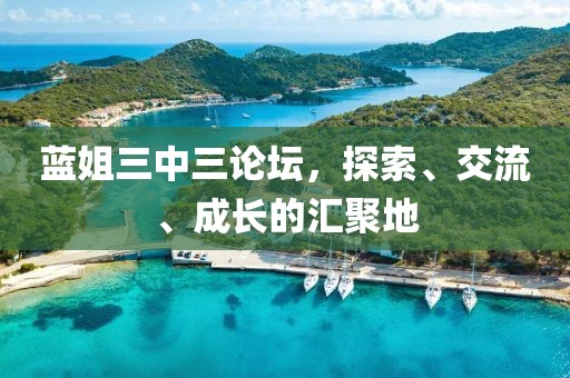 蓝姐三中三论坛，探索、交流、成长的汇聚地