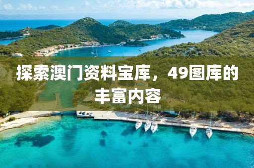 探索澳门资料宝库，49图库的丰富内容