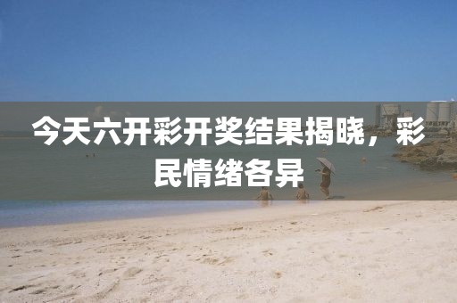 今天六开彩开奖结果揭晓，彩民情绪各异
