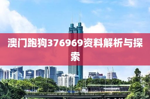 澳门跑狗376969资料解析与探索