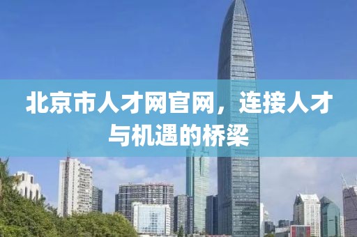 北京市人才网官网，连接人才与机遇的桥梁