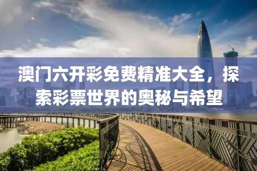 澳门六开彩免费精准大全，探索彩票世界的奥秘与希望