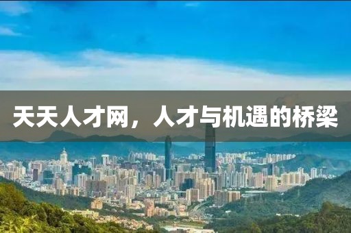 天天人才网，人才与机遇的桥梁