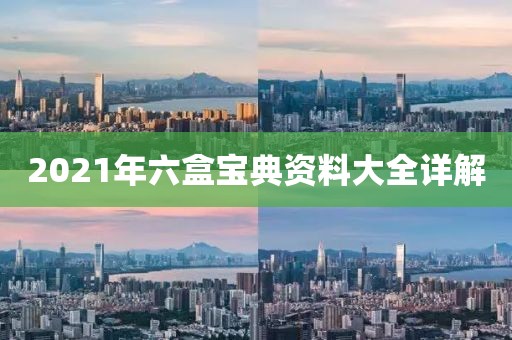 2021年六盒宝典资料大全详解
