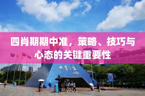 四肖期期中准，策略、技巧与心态的关键重要性