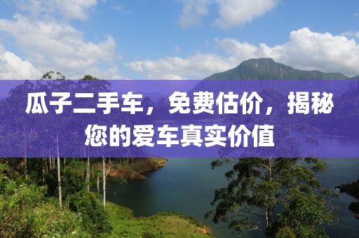 瓜子二手车，免费估价，揭秘您的爱车真实价值