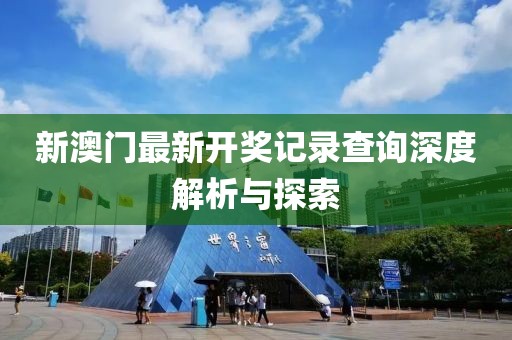 新澳门最新开奖记录查询深度解析与探索