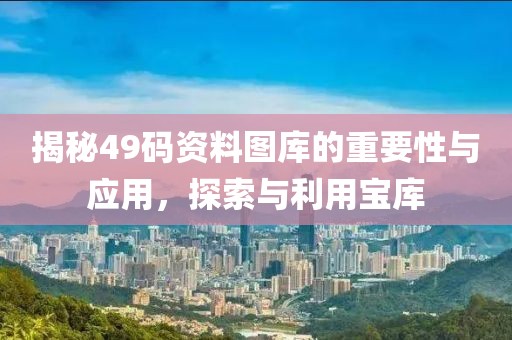 揭秘49码资料图库的重要性与应用，探索与利用宝库
