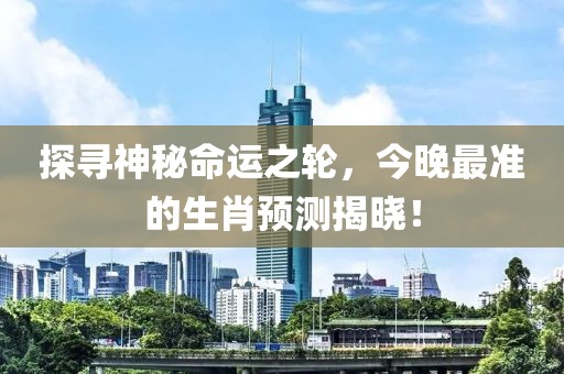 探寻神秘命运之轮，今晚最准的生肖预测揭晓！