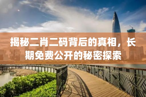 揭秘二肖二码背后的真相，长期免费公开的秘密探索