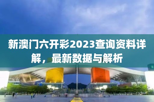 新澳门六开彩2023查询资料详解，最新数据与解析