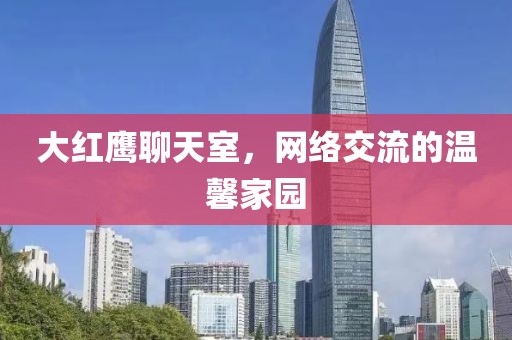 大红鹰聊天室，网络交流的温馨家园