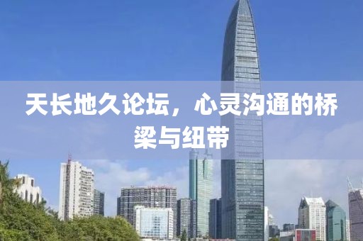 天长地久论坛，心灵沟通的桥梁与纽带
