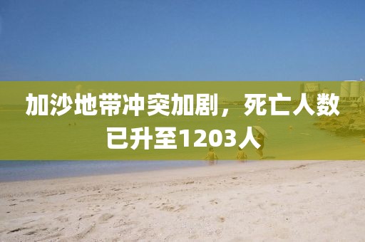 加沙地带冲突加剧，死亡人数已升至1203人