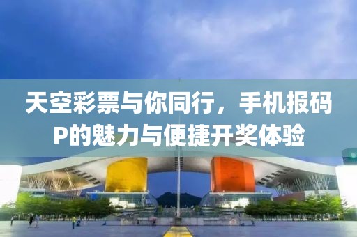 天空彩票与你同行，手机报码P的魅力与便捷开奖体验