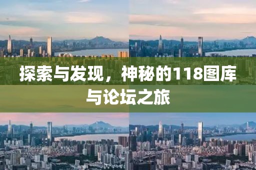 探索与发现，神秘的118图库与论坛之旅