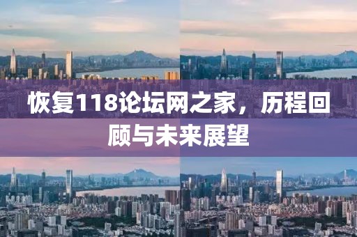 恢复118论坛网之家，历程回顾与未来展望