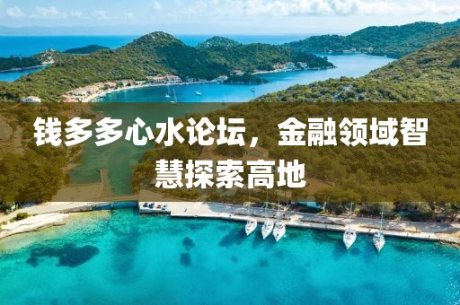 钱多多心水论坛，金融领域智慧探索高地