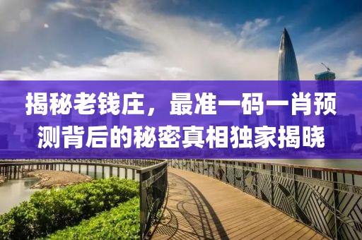揭秘老钱庄，最准一码一肖预测背后的秘密真相独家揭晓
