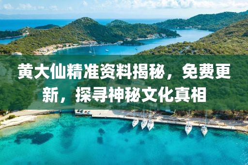 黄大仙精准资料揭秘，免费更新，探寻神秘文化真相
