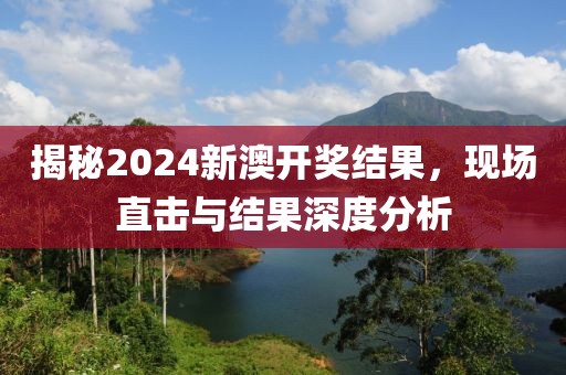 揭秘2024新澳开奖结果，现场直击与结果深度分析