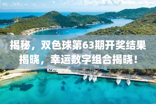 揭秘，双色球第63期开奖结果揭晓，幸运数字组合揭晓！
