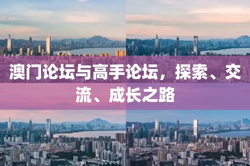 澳门论坛与高手论坛，探索、交流、成长之路