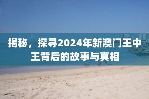 揭秘，探寻2024年新澳门王中王背后的故事与真相