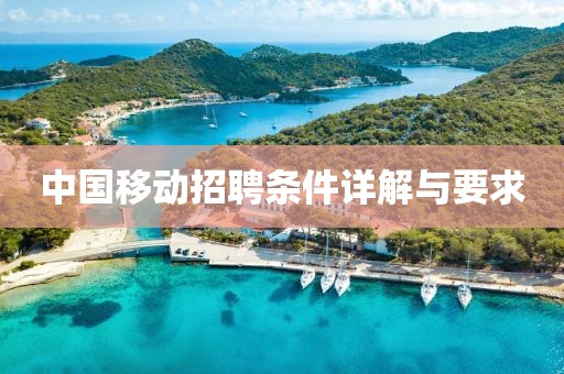 中国移动招聘条件详解与要求