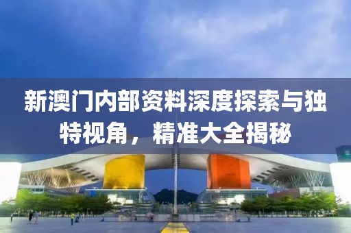 新澳门内部资料深度探索与独特视角，精准大全揭秘