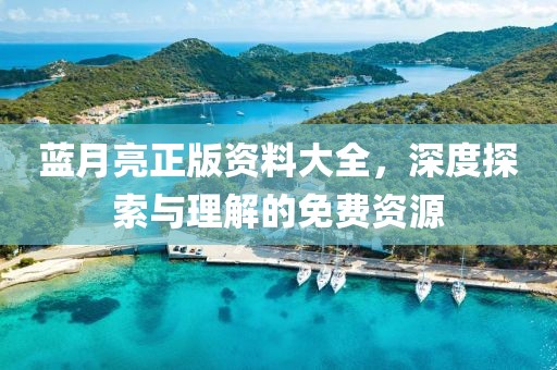 蓝月亮正版资料大全，深度探索与理解的免费资源