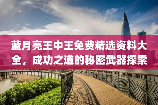 蓝月亮王中王免费精选资料大全，成功之道的秘密武器探索