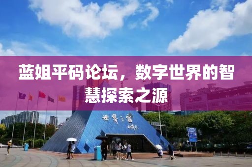 蓝姐平码论坛，数字世界的智慧探索之源