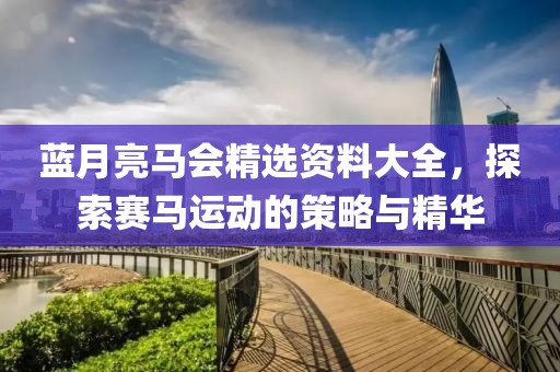 蓝月亮马会精选资料大全，探索赛马运动的策略与精华
