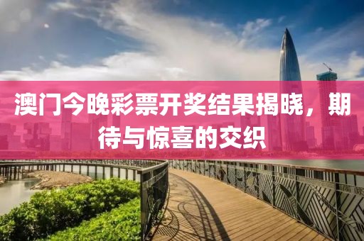 澳门今晚彩票开奖结果揭晓，期待与惊喜的交织