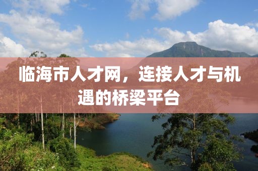 临海市人才网，连接人才与机遇的桥梁平台
