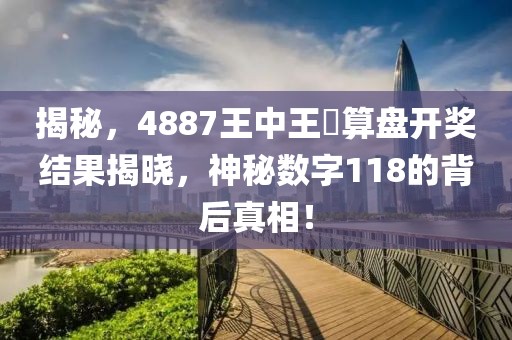揭秘，4887王中王鉄算盘开奖结果揭晓，神秘数字118的背后真相！