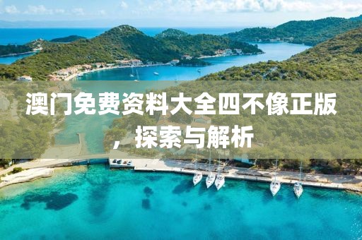 澳门免费资料大全四不像正版，探索与解析