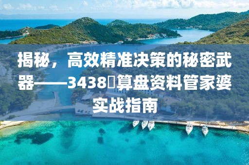 揭秘，高效精准决策的秘密武器——3438鉄算盘资料管家婆实战指南