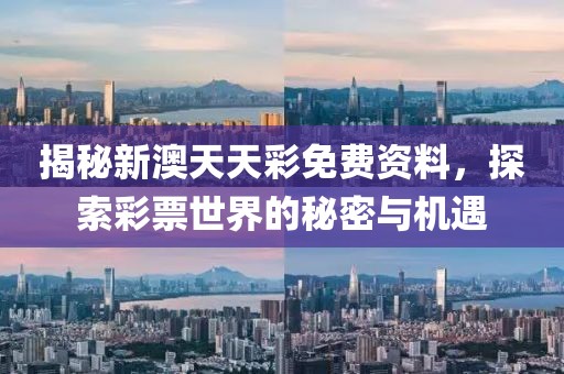 2024新澳天天彩免费资料